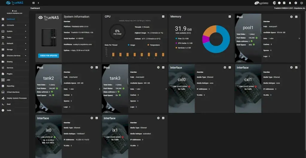 TrueNAS SCALE 24.10 lançado com Docker no lugar do Kubernetes