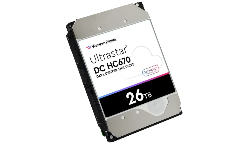 Western Digital lançou um disco rígido de 26 TB