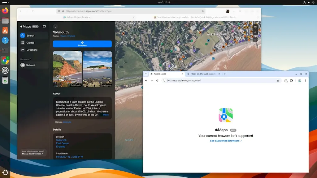 Apple Maps Web já funciona no Linux, mas só no Firefox