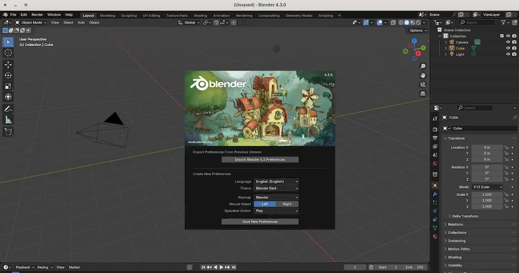 Blender 4.3 lançado com um backend Vulkan experimental, e mais