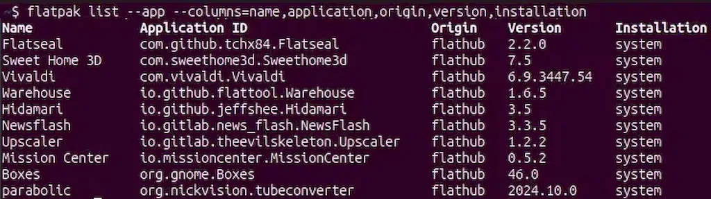 Como fazer o downgrade de um aplicativo Flatpak