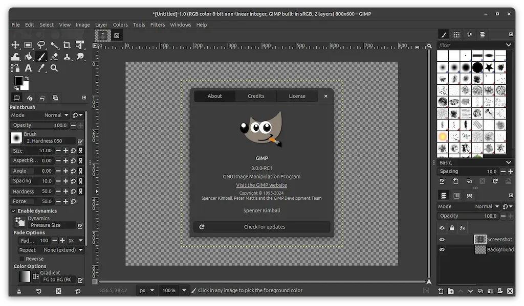 Como instalar o GIMP 3 RC1 no Linux