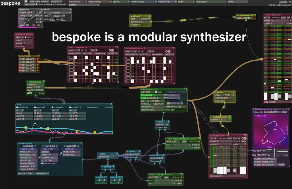 Como instalar o sintetizador BespokeSynth no Linux via Flatpak