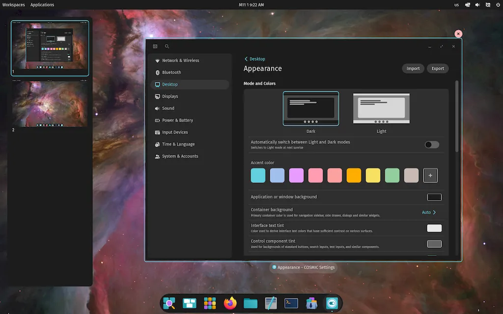 COSMIC Desktop Alpha 3 lançado com mais personalização