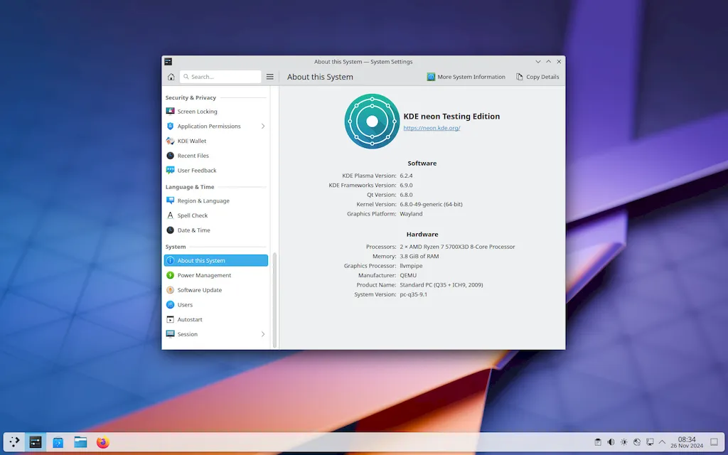 KDE Plasma 6.2.4 lançado com melhorias e correções de bugs