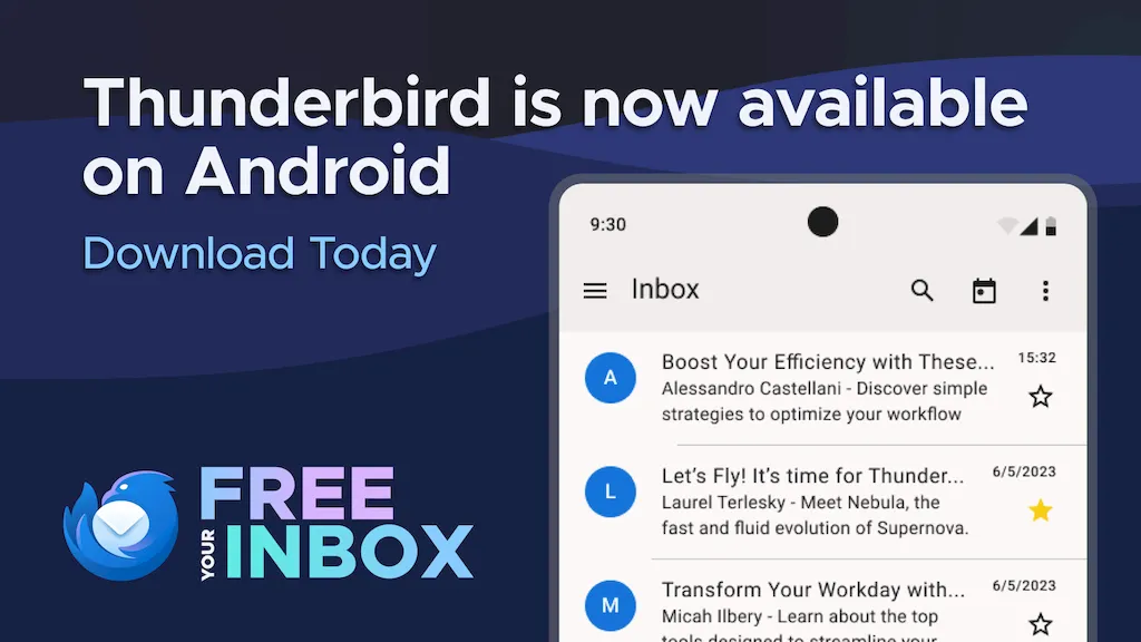 Lançada a primeira versão do Thunderbird para Android