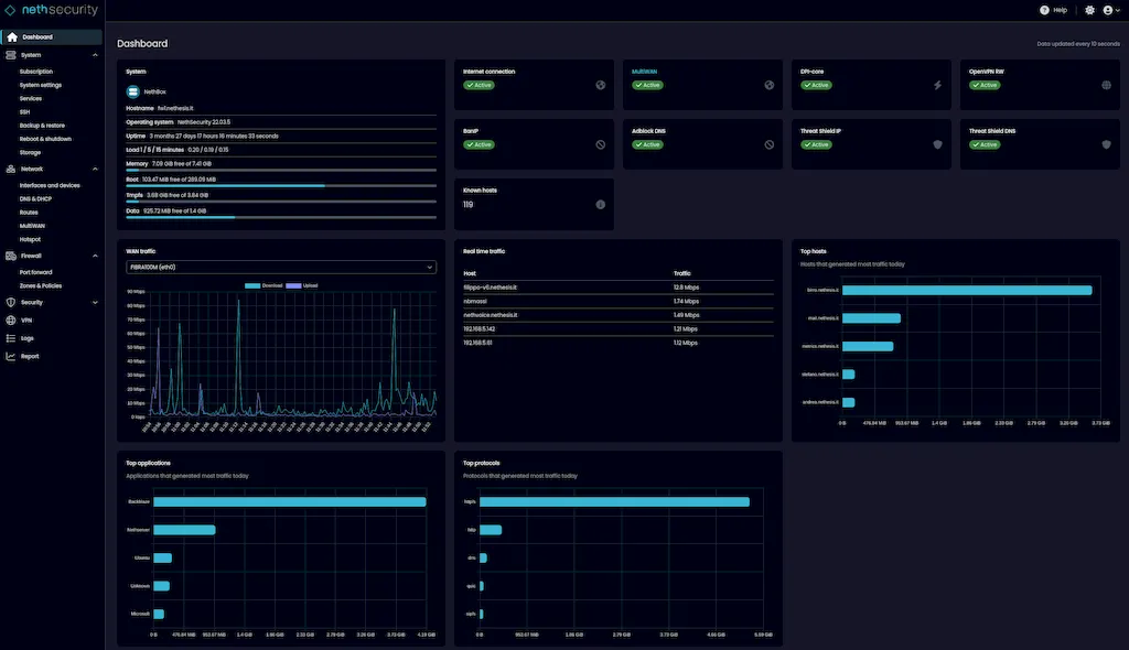 NethSecurity 8.3 lançado com novos recursos e melhorias, e mais