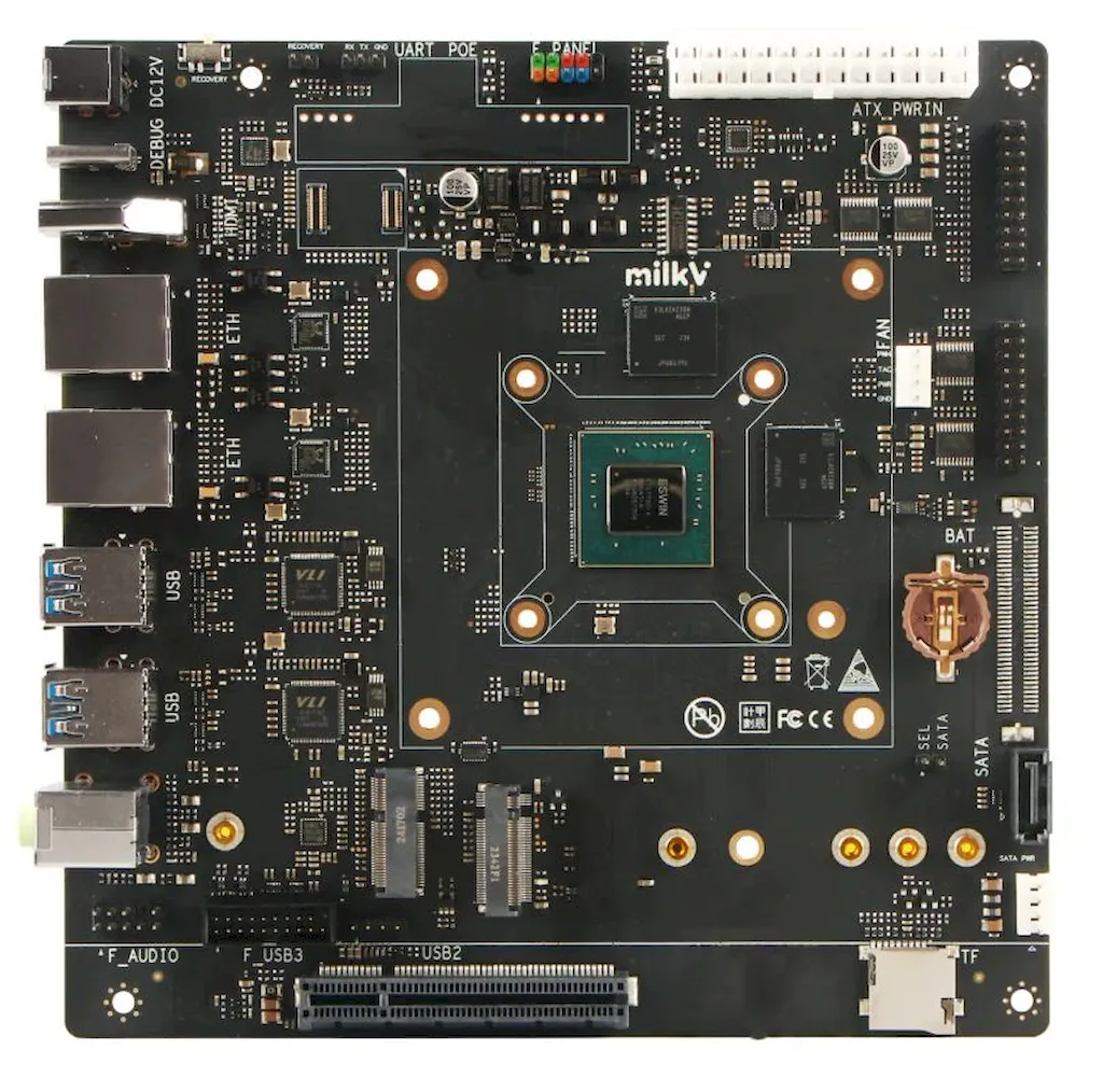 Placa mini ITX Milk-V Megrez já está disponível para compra