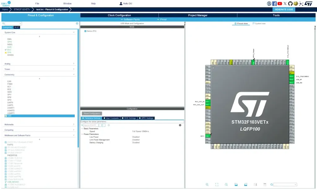 Como instalar o configurador de STM32 STM32CubeMX no Linux via Flatpak