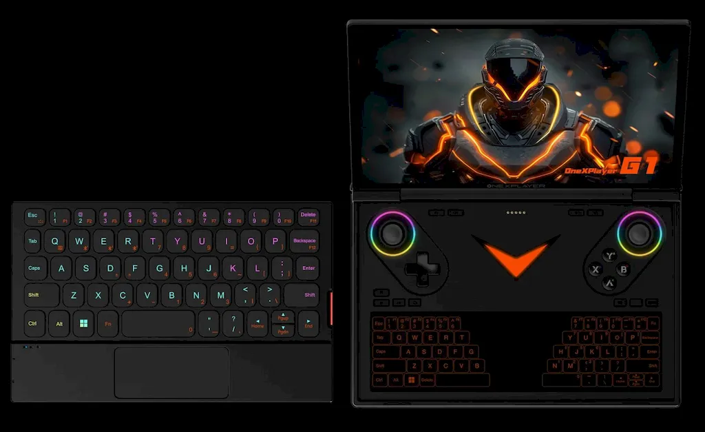 ONEXPLAYER G1, um mini laptop para jogos com AMD Strix Point