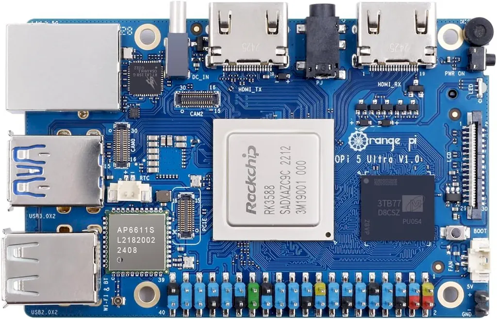 Orange Pi 5 Ultra, um mini PC SBC com RK3588 e entrada HDMI