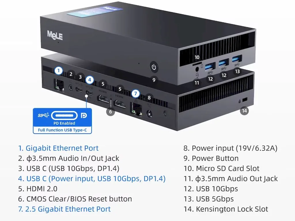 Overclock X5, um PC compacto com chip Intel Alder Lake de 45 watts