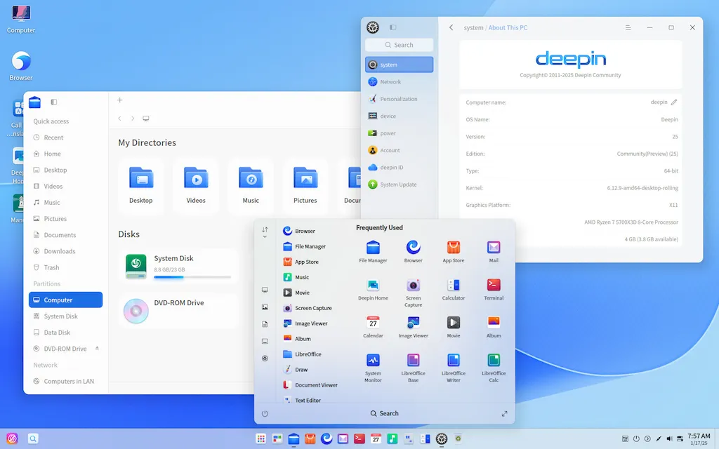 Deepin Linux 25: O que há de novo na versão quase imutável?