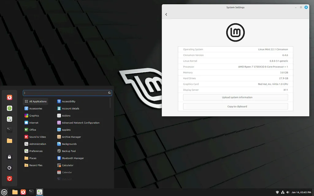 Linux Mint 22.1: Baixe Agora com Cinnamon 6.4 e Kernel 6.8