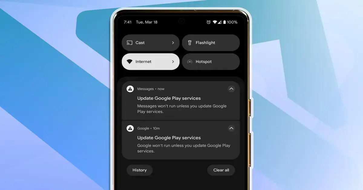 Bug irritante do Google Play Services alerta para atualização inexistente