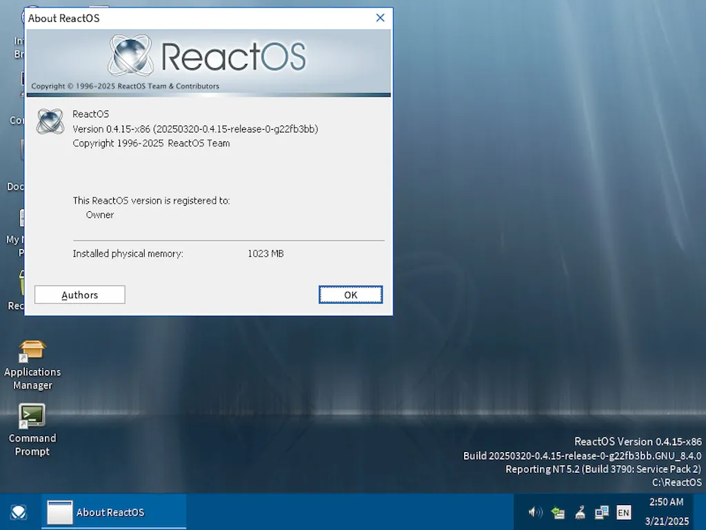 ReactOS 0.4.15 traz melhorias significativas e homenageia Eric Kohl