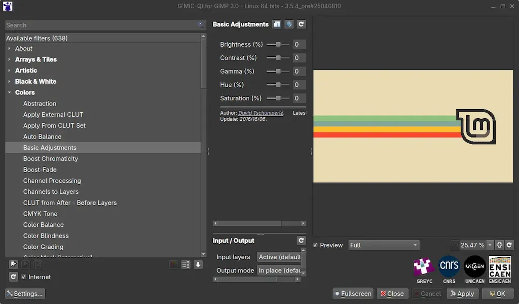 Como instalar o plugin G’MIC no GIMP 3.x no Ubuntu