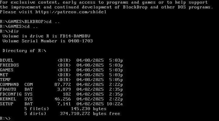 FreeDOS 1.4: A nova versão do sistema operacional open source