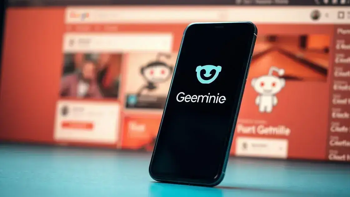 Integração do Google Gemini com Reddit: O que você precisa saber